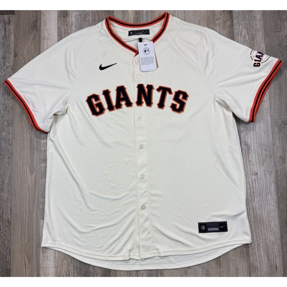 San Francisco Giants Nike Home Jersey Cream Men’s XXL MLB Authentic NWT #62 Webb